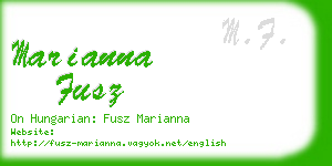 marianna fusz business card